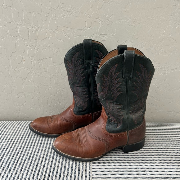 Ariat Mens 11D Heritage Stockman Cedar/ Green - Picture 4 of 8